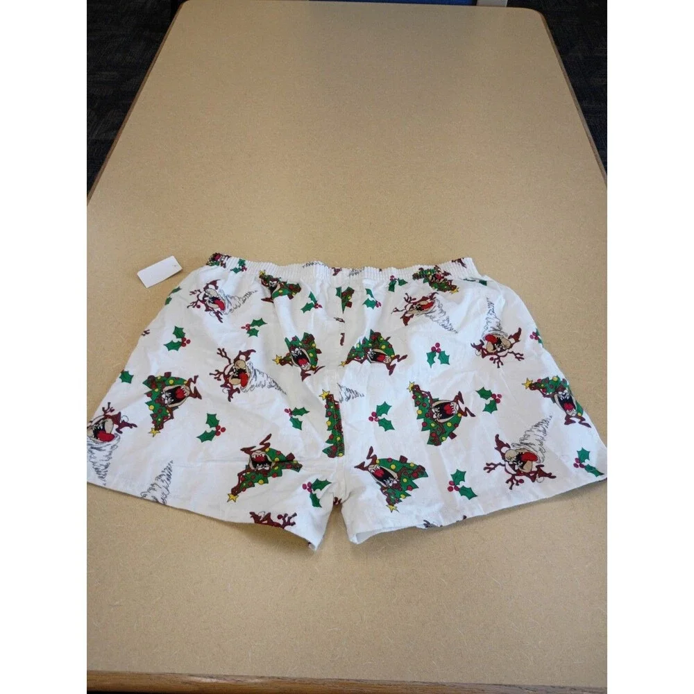 Vintage Loony Tunes Taz Christmas Boxers Size Large NWT